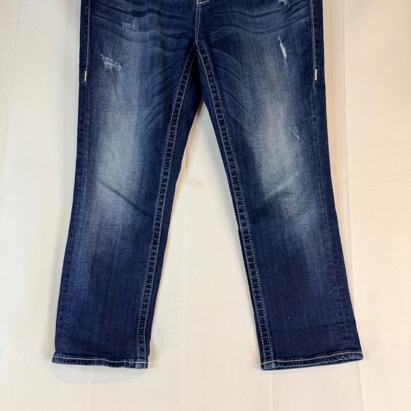 VIGOSS Women’s Size 9/10 Denim Jeans The Dublin Capri Fit Style Stretch - Picture 3 of 15